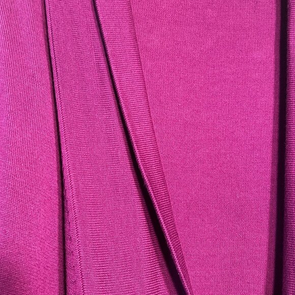 Rafaella Womens M Cardigan Sweater Drape Front Burgundy Career Comfortable Y2K - Picture 10 of 16